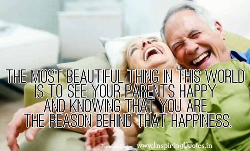Parents Happiness Inspirational Thoughts with Pictures