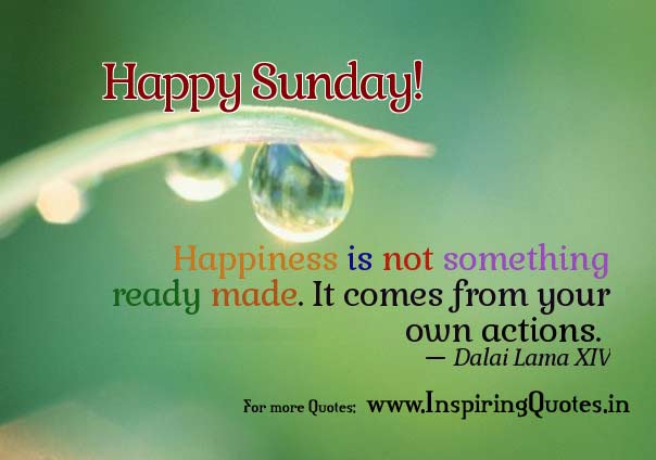 Sunday Good Morning Quotes on Happiness