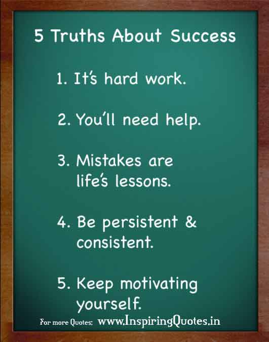 5 Truths about Success in Life Thoughts and Quotes Images ...