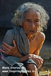 Heart Touching Story Old Poor Lady and his Son Images Wallpapers