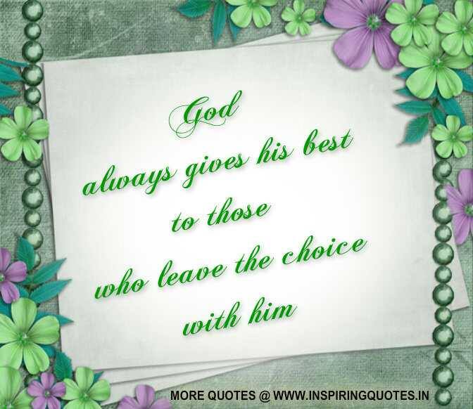 God always give the best God Quotes, Thoughts, God Messages Pictures Images Wallpapers Photos